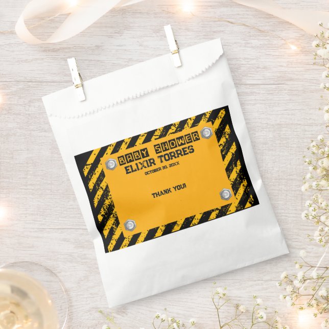 Bau Gelb- und Black-Baby-Dusche Geschenktütchen (Ausgeschnitten)