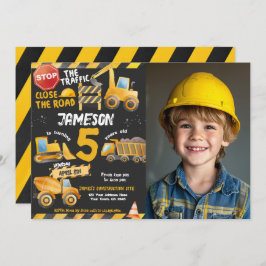 Bau, Hüftwagen Geburtstag Einladung