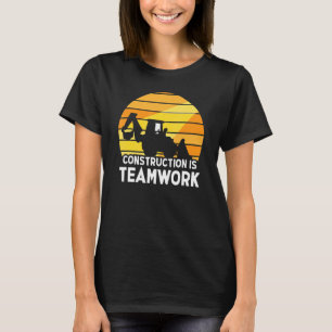 Bau ist Teamwork-Mitarbeiter-Standort T-Shirt