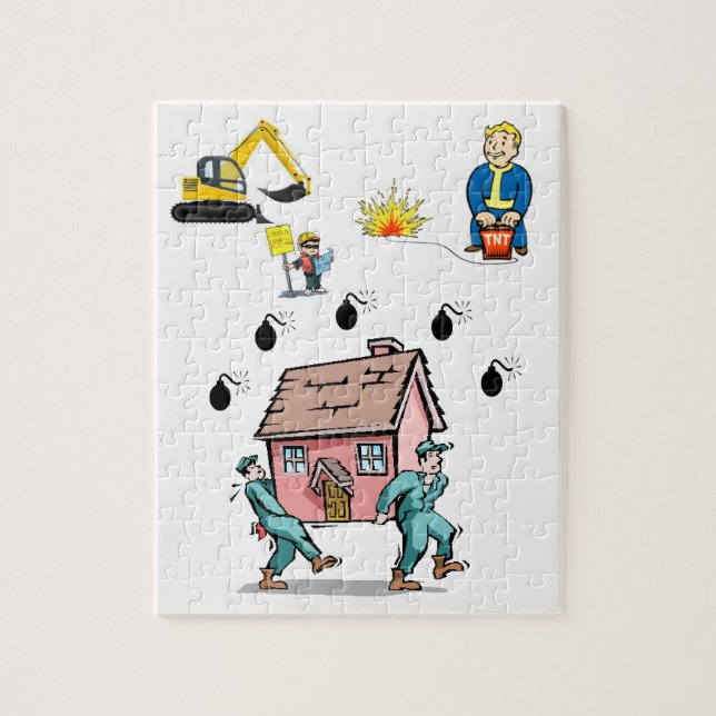 Bau-Jigsaw-Puzzle Puzzle (Vertikal)