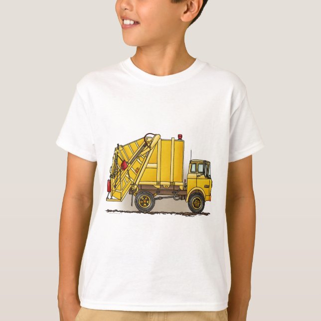 Bau-KinderT - Shirt des Abfall-LKW-2 (Vorderseite)