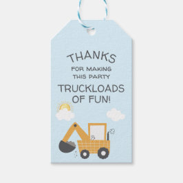 Bau Klein Digger Geburtstag Vielen Dank Geschenkanhänger