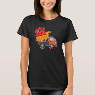 Bau-LKW-Bagger Gebäude - Zentrum L T-Shirt