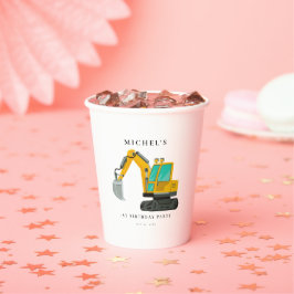 Bau-Lkw Geburtstagsparty Dekoration Pappbecher