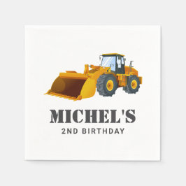 Bau-Lkw Geburtstagsparty Dekoration Serviette