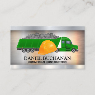 Bau-LKW   Hard Hat Visitenkarte