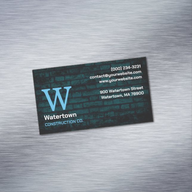 Bau-Mauerwerk Chimney Magnetische Visitenkarte (Beispiel)