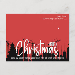 Bau neuer Horizonte, Architekturbüro X-Mas Feiertagspostkarte