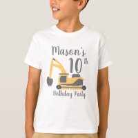 Bau-Party-Geburtstags-Shirts für Jungen
