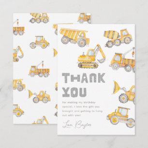 Bau Party Vielen Dank Karten   Vielen Dank