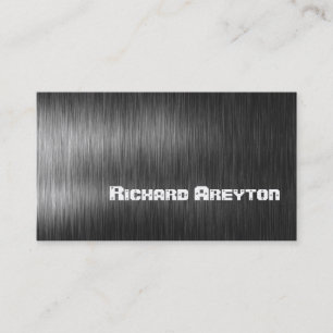 Bau schwarz-graue Metallbearbeitung Visitenkarte