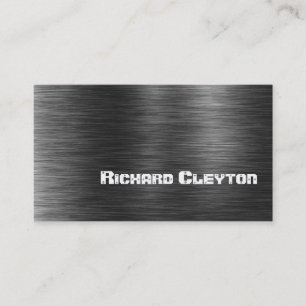 Bau schwarz-graue Metallbearbeitung Visitenkarte