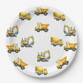 Bau, Teller für gelbe Müllwagen