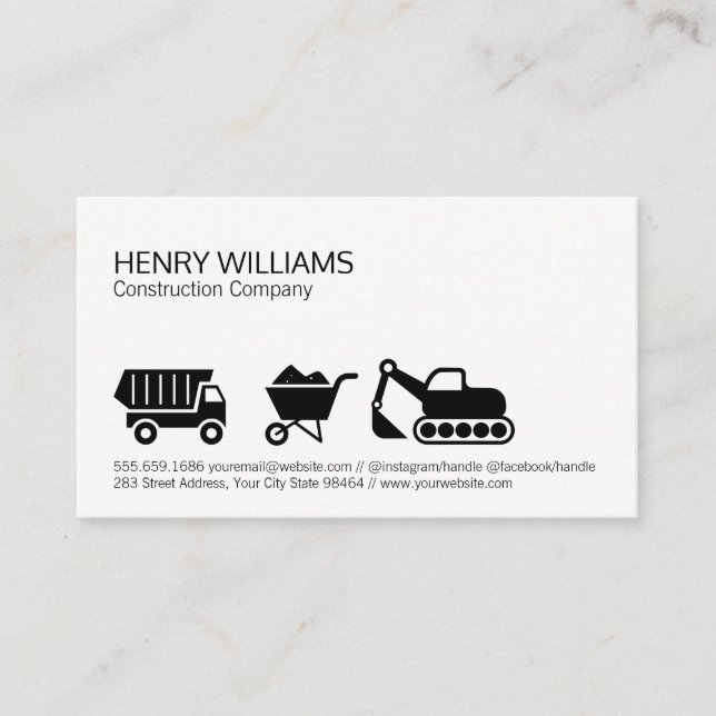 Bau Terminkarte (Vorderseite)