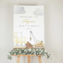 Bau Thema Baby Dusche Begrüßungszeichen