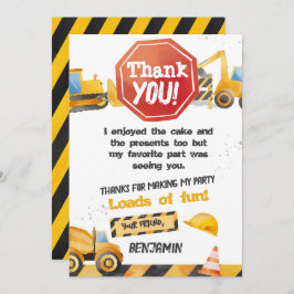 Bau, Truckfahrer Vielen Dank Karte