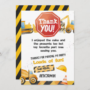 Bau, Truckfahrer Vielen Dank Karte