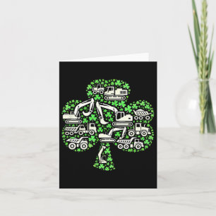 Bau Trucks St Patricks Day Boys Kids Exit Karte
