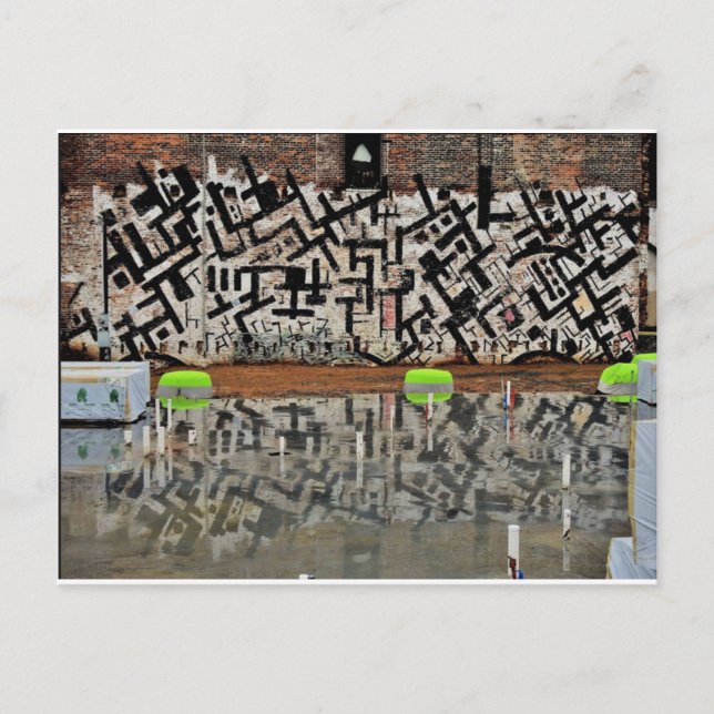 Bau von Aufzügen in Capricorn Postkarte (Vorderseite)