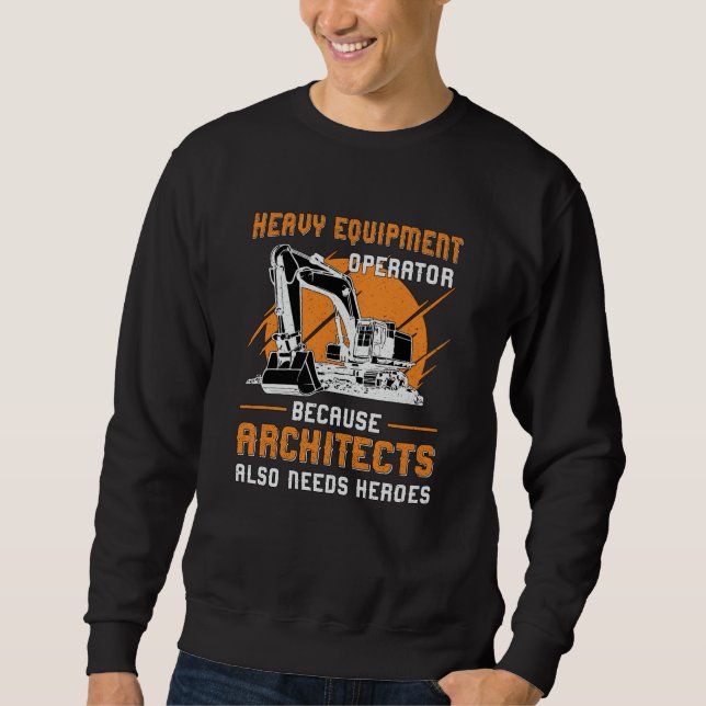 Bau von Baggeranlagen Sweatshirt (Vorderseite)