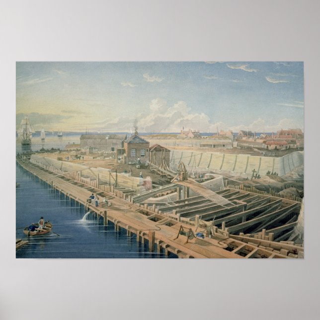 Bau von Docks Poster (Vorne)