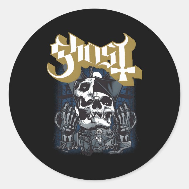 Bau von Ghost Impera Runder Aufkleber (Vorderseite)