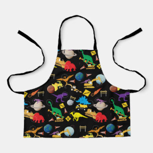 Bau von LKWs Astronaut Dinosaurier im Weltraum Schürze