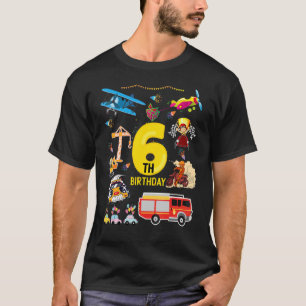 Bau von Rennfahrzeugen für das Flugzeug 6. Geburts T-Shirt