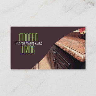 Bau von Tile Stone Granite-Marmor Visitenkarte