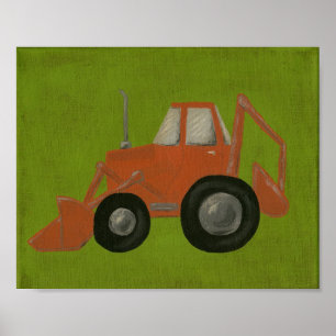 Bauanzeiger Kinderzimmer Art Poster