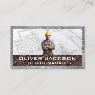 Bauarbeiter   Blueprints Visitenkarte