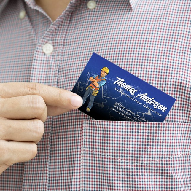 Bauarbeiter | Blueprints Visitenkarte (Von Creator hochgeladen)