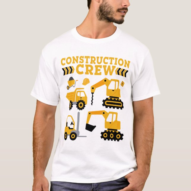 Bauarbeiter Crew Bagger Shirt Kleinkind (Vorderseite)