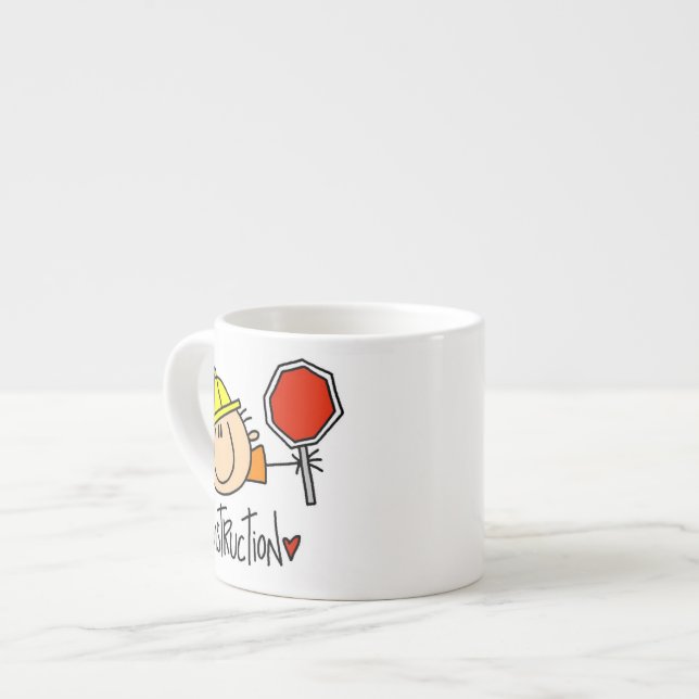 Bauarbeiter Espressotasse (Vorderseite Links)