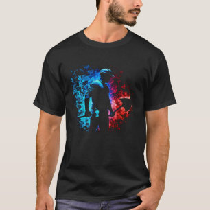 Bauarbeiter Flamme Shovel Zivil Engineerin T-Shirt