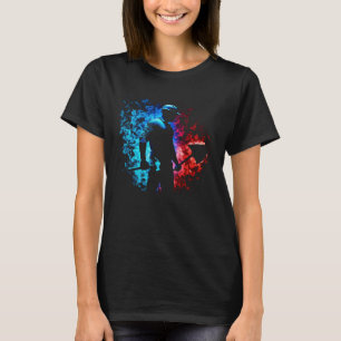 Bauarbeiter Flammen Schaufel Bauingenieurwesen T-Shirt