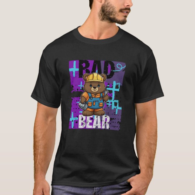 Bauarbeiter für Bad Bären T-Shirt (Vorderseite)