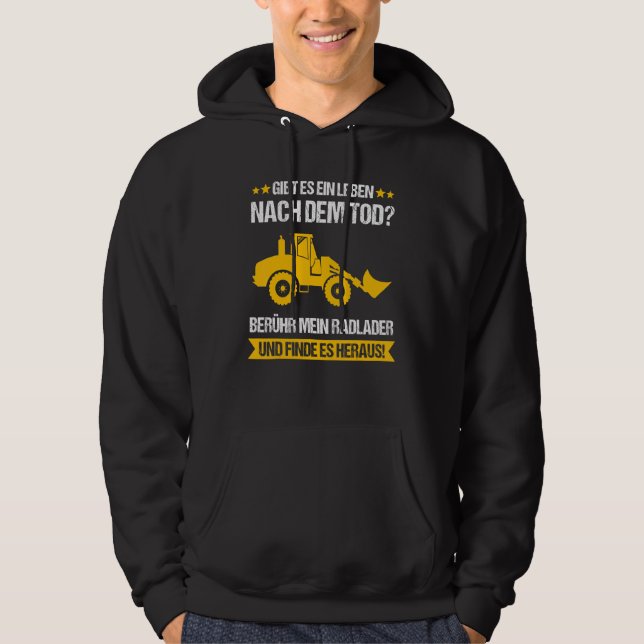 Bauarbeiter für Radlader Hoodie (Vorderseite)