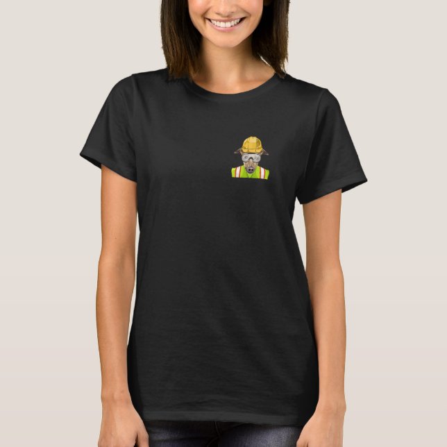 Bauarbeiter Greyhound Pocket T-Shirt (Vorderseite)