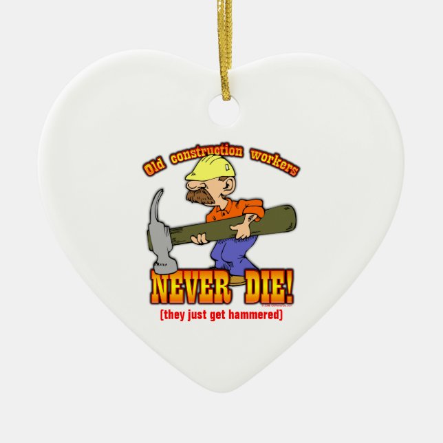 Bauarbeiter Keramik Ornament (Vorne)