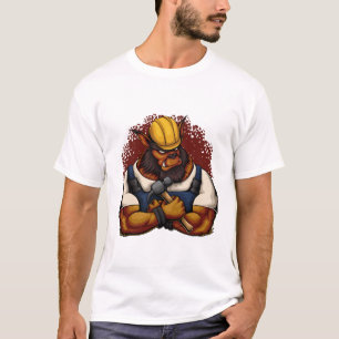 Bauarbeiter Schreckgestalt Artistics POD T-Shirt