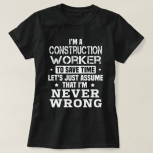 Bauarbeiter T-Shirt