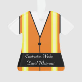 Bauarbeiter-Weihnachtsverzierung Ornament