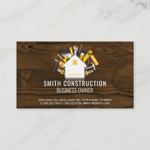 Bauarbeiter   Zuhause Reparaturwerkzeuge Visitenkarte