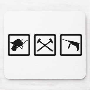 Bauarbeitergang Mousepad