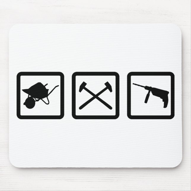 Bauarbeitergang Mousepad (Vorne)