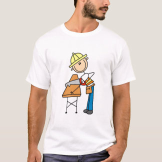 Bauarbeitersawing-Brett T-Shirt
