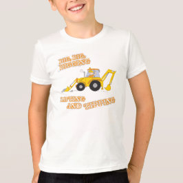 Bauarbeitskraft-Gelb-T - Shirt der Kinder