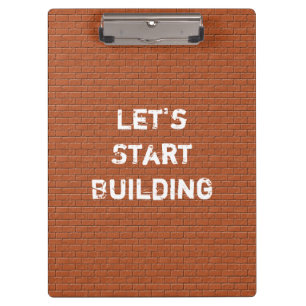 Bauarchitektur Business Red Brick Wall Klemmbrett