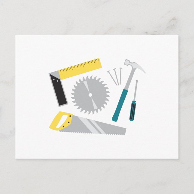 Bauausrüstung Postkarte (Vorderseite)